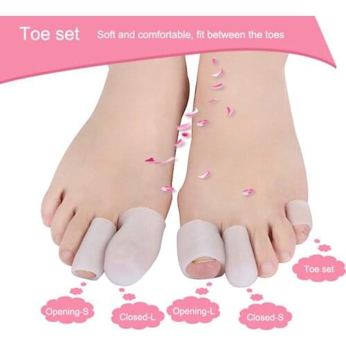 2PCS Finger Toe Protector Silicone Gel Cover Cap Pain Relief Preventing Blisters Corns