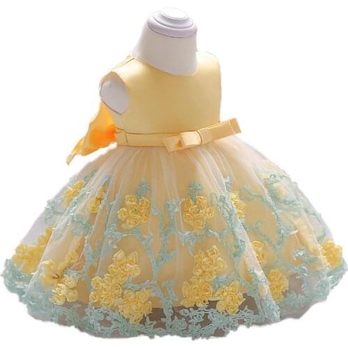 2021 Baby Girl Dress Baptism Dresses for Girls 1st year birthday party wedding Christening baby infant clothing bebes