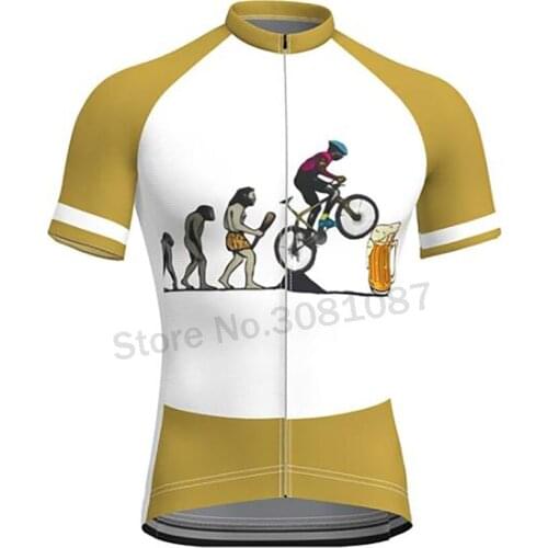 2021 Beer Cycling Jersey Quick Dry Short Sleeve Bike Wear Clothing Mtb Jersey Triathlon Maillot Ciclismo Hombre