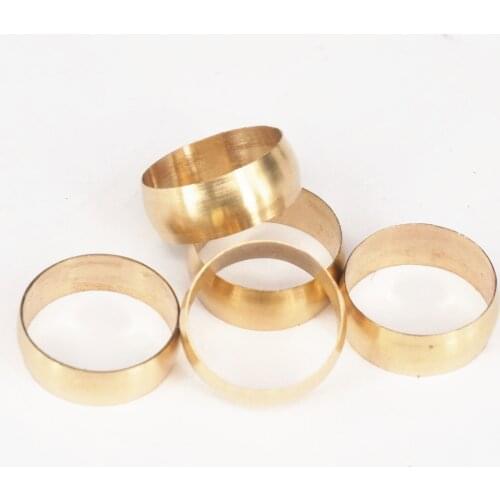5pcs LOT 5 Brass Fit Compression Sleeve Fitting Sleeve Ferrule Ring for 18mm O/D Tube