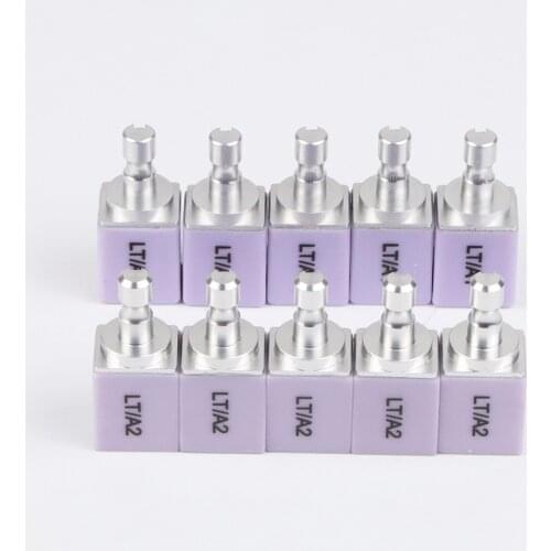 5 Pieces C14 LT HT E.max Cerec CAD lithium disilicate glass-ceramic block Dental Lithium Dislicate Blocks for CAD/CAM milling
