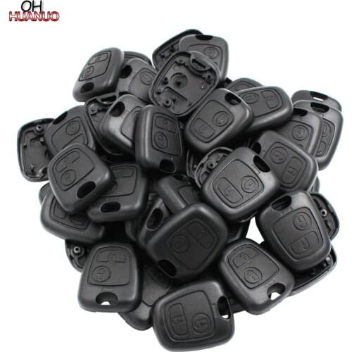 50 PCS/Lot New Replacement for Peugeot 206/307/207 for Citroen C2 Half Remote Key Case Shell Smart Key Housing Cover No Blade
