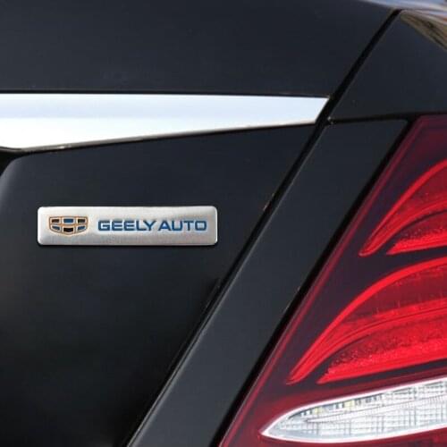 Car Decoration Stickers Logo 3D Aluminium Emblem Badge Decal For Geely Emgrand X7 EC7 Atlas Boyue CK2 GC6 Parts LC Accessories