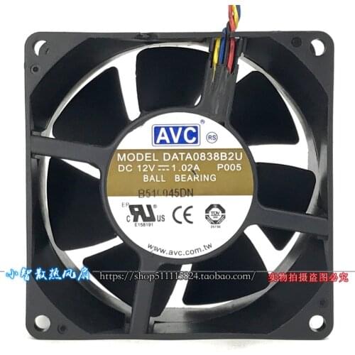 Original DATA0838B2U 12V 1.02A 8CM four-wire speed control server cooling fan