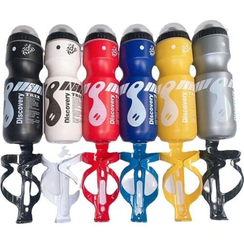 750Ml Bicycle Water Bottle + Bicycle Riding Water Bottle Cage Suitable For Outdoor Sports Use Light And Portable Easy To Carry