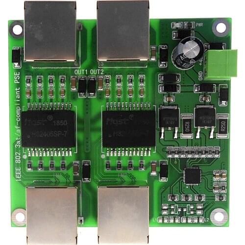 Gigabit POE module PSE power supply module Ethernet 2-way power supply module POE module 840mA