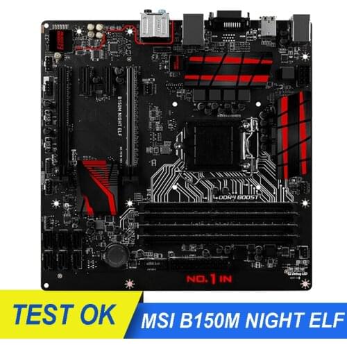 Used For MSI B150M NIGHT ELF Motherboard LGA 1151 For Intel B150 150M DDR4 SATA III USB3.1 64GB Desktop Mainboard