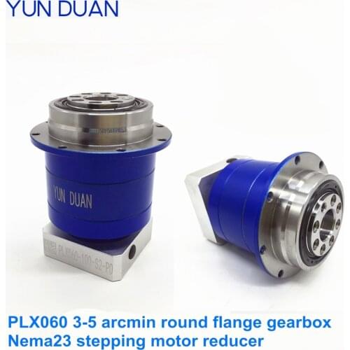 Round flange reducer nema 23 planetary gearbox ratio100:1 57mm 5 arcmin helical gearbox for 57mm stepping