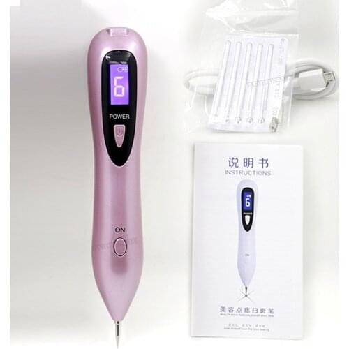 6 Level LCD Face Skin Dark Spot Remover Mole Tattoo Removal Laser Plasma Pen Machine Facial Freckle Tag Wart Removal Beauty Care