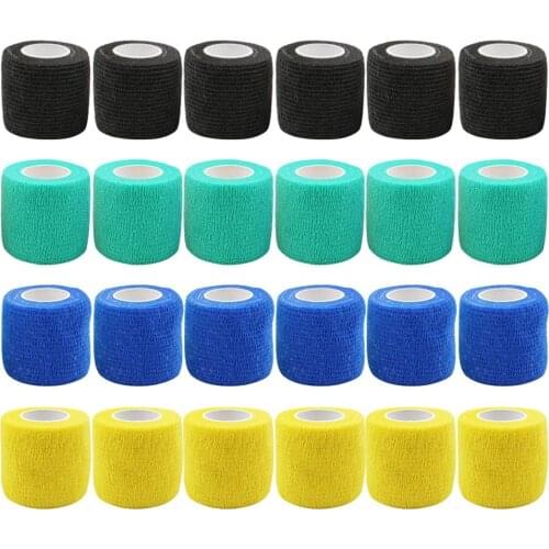 Tattoo Grip Tape Cover Disposable Cohesive Tattoo Grip Cover Wrap Self Bandage Roll Elastic Handle Grip Tape for Tattoo Machine