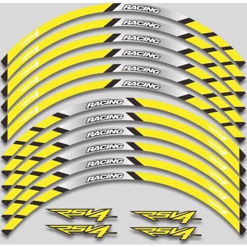 Motorcycle sticker Front Rear wheels decals Reflective waterproof stickers rim stripes FIT For APRILIA SHIVER750 shiver 750