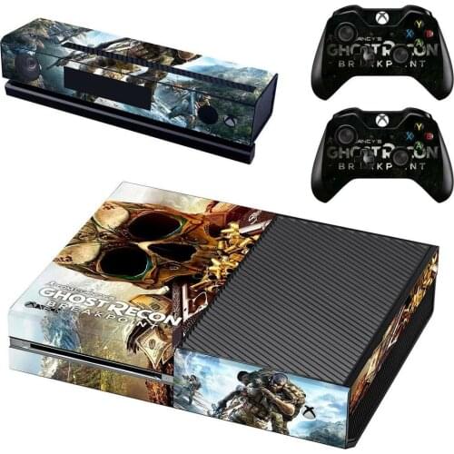 Ghost Recon Breakpoint Skin Sticker Decal Cover For Xbox One Console & Kinect & 2 Controllers For Xbox One Skin Sticker Vinyl