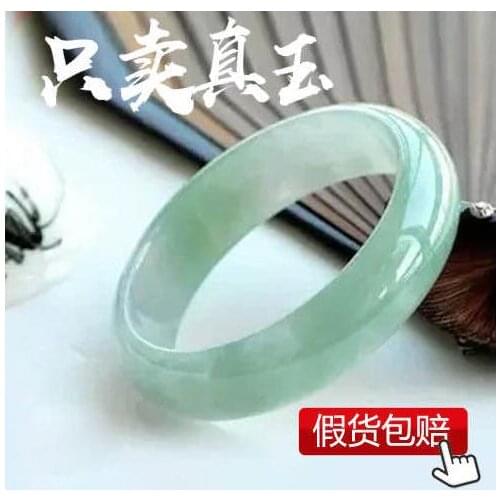 Natural authentic A goods jade bracelet childrens bransoletki damskie jewelry light green floating flower special price girl