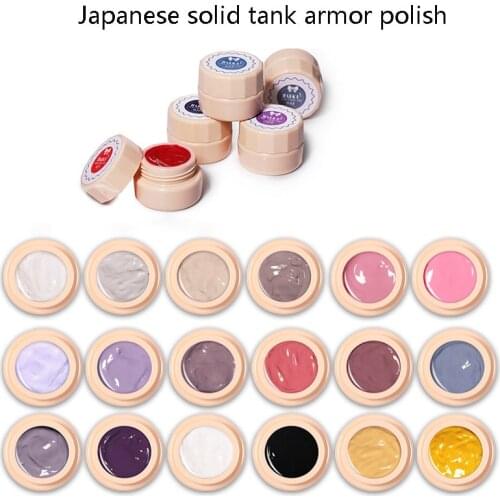 2021 New Fashion Colorful Nail Gel Nail Art Diy Dedicated Japanese Solid Tank Nail Polish Glue Painted Phototherapy Wholesale