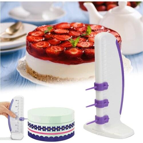 New Plastic Cake Ruler Cake Marker Decorative Ruler Leveler Decorator Garland Border Baking Cake Decorating Tools TSLM1
