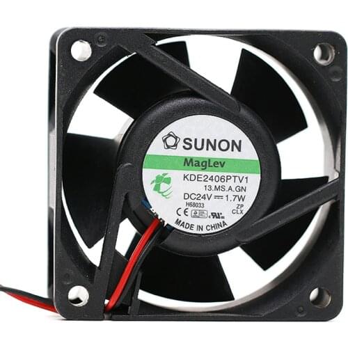 New KDE2406PTV1 24v 1.7W 6025 6CM inverter cooling fan