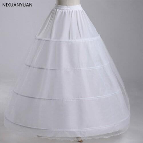 Wholesale Wedding Petticoat 4 Crinoline Slip Underskirt Bridal Dress Hoop Vintage Slips