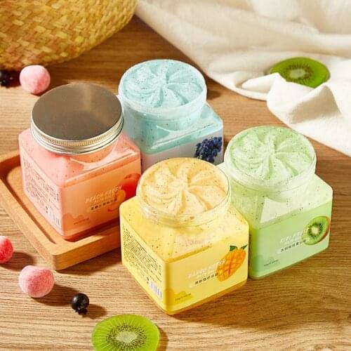 Exfoliating & Cleanse Body Scrub, Deep Cleansing Bath Salt Exfoliating Body Scrub, Fruity Bath Salt Body Scrub for Foot Hands