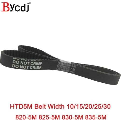 Arc HTD 5M Timing belt C=820 825 830 835 width10/15/20/25mm Teeth 164 165 166 167 synchronous Belt 820-5M 825-5M 830-5M 835-5M