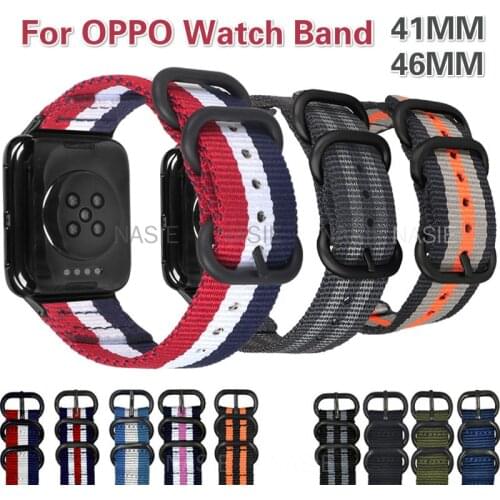41mm 46mm Strap for OPPO Watch Band Nylon Strap for OPPO Watch Band Smart Watch Strap Bracelet Accessories
