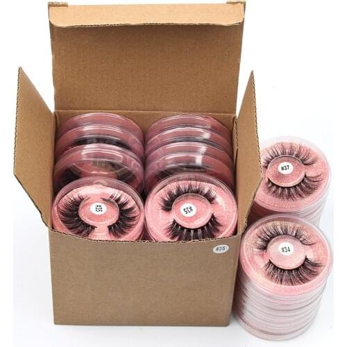 Wholesale Maquiagem Eyelashes 4/10/20/50/100PCS 3D Mink Lashes Set Natural False Eyelashes Makeup Thick Lashes Faux Clis In Bulk