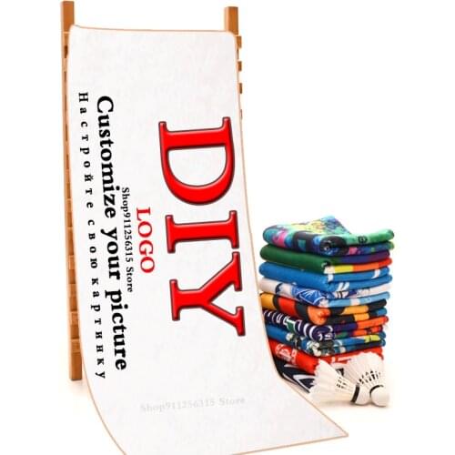 DIY Customized Logo Photo Beach Towel Summer Towels Bathroom Bath Towel Swim Christmas Travel Beach Towel Quick Dry Under 10