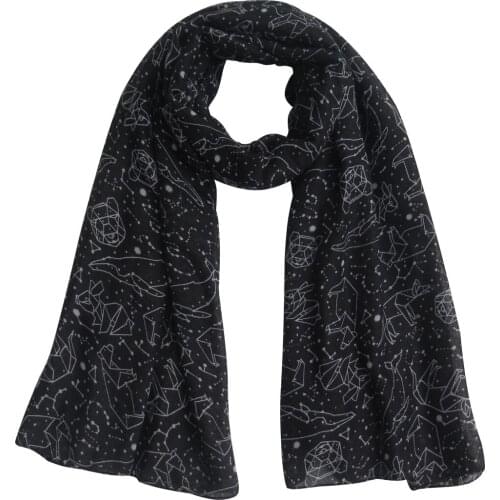 10pcs/lot Constellation Print Womens Large Scarf Shawl Wrap, Free Shipping