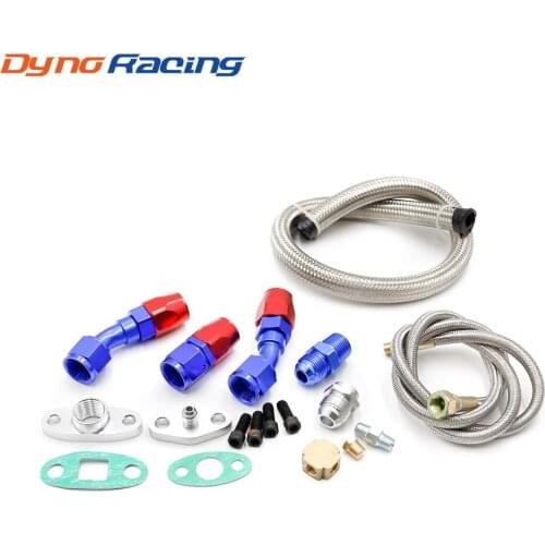 T3 T4 T3/T4 T70 T66 TO4E Turbo Oil Feed Line Oil Return Line Oil Drain Line Kit blue and red YC100716