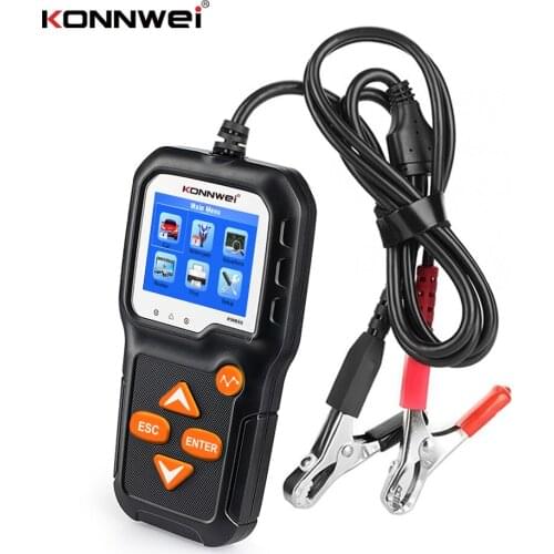 NEW KW650 Car Battery Tester 100 to 2000 CCA Motorcycle Battery System Analyze 6V 12V Car Quick Cranking Charging Tester Tools
