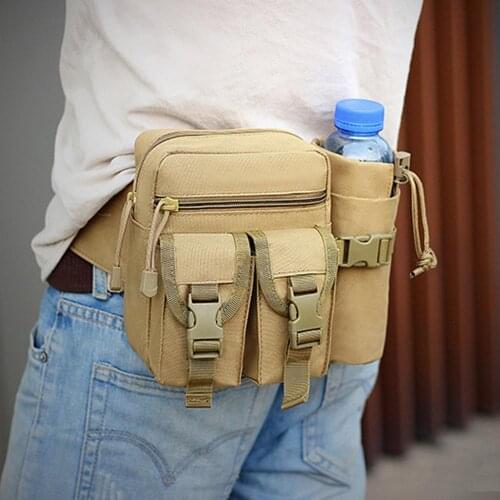 Universal Outdoor Sports Running Waterproof Waist Bag Pocket Tactical Army Survival Large Capacity Tough Guy Professional