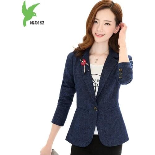 2020 Spring women small blazer short jacket fashion casual tops suit blazer feminino jaqueta vadim slim blazer coat OKXGNZ 1684