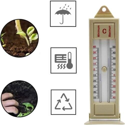 High Quality Wall Thermometer Indoor Outdoor Hang Garden Greenhouse House Office Room Temporature Hygrometer Wall Monitor #P1