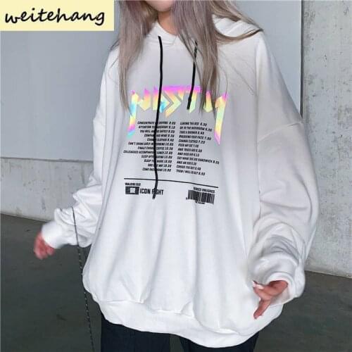 Weitehang Women's Sweatshirts With Inscriptions