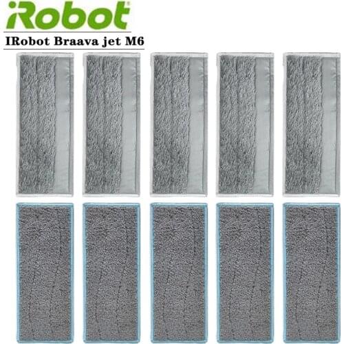For IRobot Braava jet M6 mopping machine accessories washable mopping pads Cleaning cloth Wet and dry Rag Vacuum cleaner parts