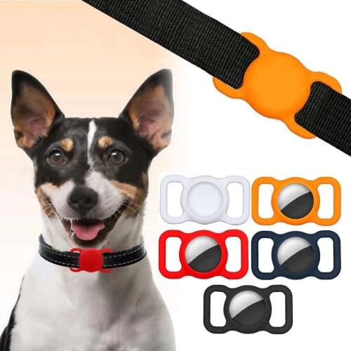 10 Pieces Bulk Protective Case For Apple Airtag Tracker Silicone Case Holder for Pets Dog