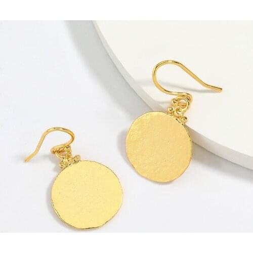 Find Me Simple Round Alloy Drop Earrings Geometric Earrings Women Party Fashion Jewelry Accessories