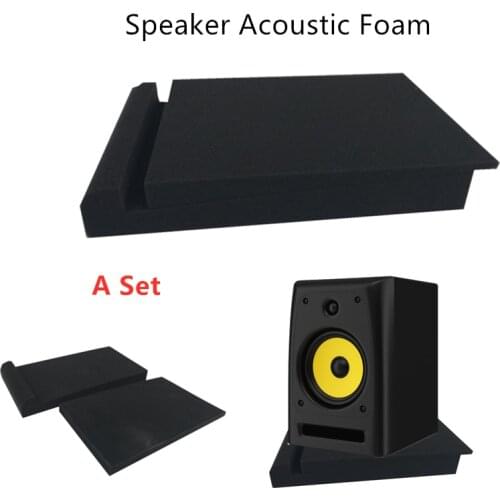 A Set 30x17x4CM Soundproof Foam Isolator Pads High Density Sponge Studio Monitor Speaker Acoustic Isolation Foam