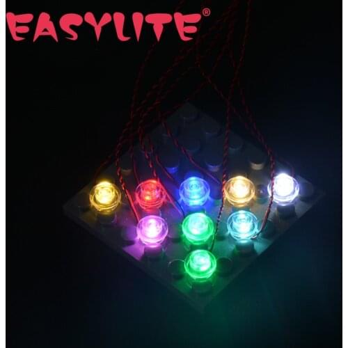 1pcs Led Bit Light For Building Blocks Model With 0.8mm Plug DIY Customized Your Own Light Terminal Wire Harness