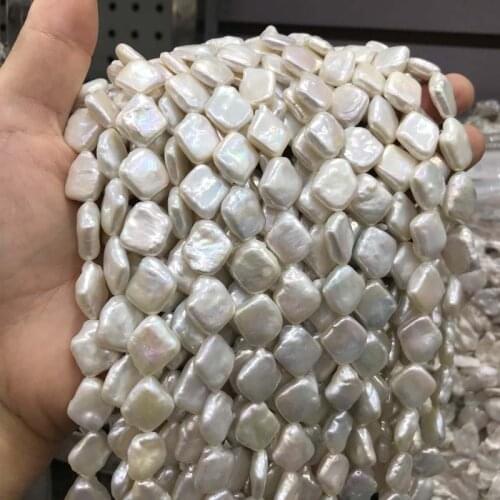 100% Natural Freshwater Square Baroque Pearl Irregular Beads For Jewelry Making DIY Bracelet Necklace Earrings Wholesale 15inch