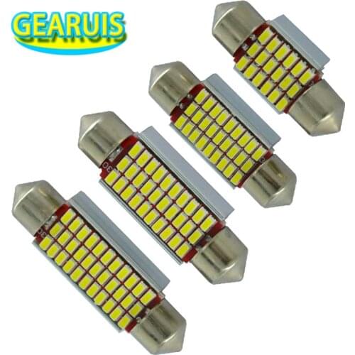 100 pcs Festoon Dome Luzes C5W NENHUM Polar 0.12A 31mm 36mm 39mm 41mm 18 27 30 33 SMD 3014 LED luzes de Mapa Lampada de Xenonio