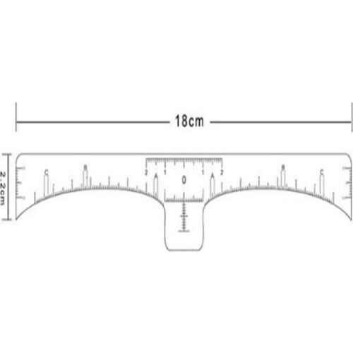 20pcs 3D semi-permanent cosmetic makeup eyebrow tattoo temporary tattoo stencil plastic ruler sticker for micro blades