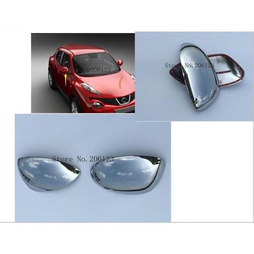 Accessories For Nissan Juke 2011 2012 2013 Door Mirror Cover Overlay Trim Rearview Panel Chrome Car Styling