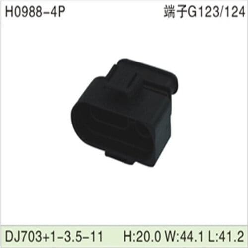 Free shipping 500pcs DJ703+1-3.5-11 4Pin 3.5mm AMP Car Electrical Wire Connectors for VW,BMW,Audi,Toyota,NISSAN AND other