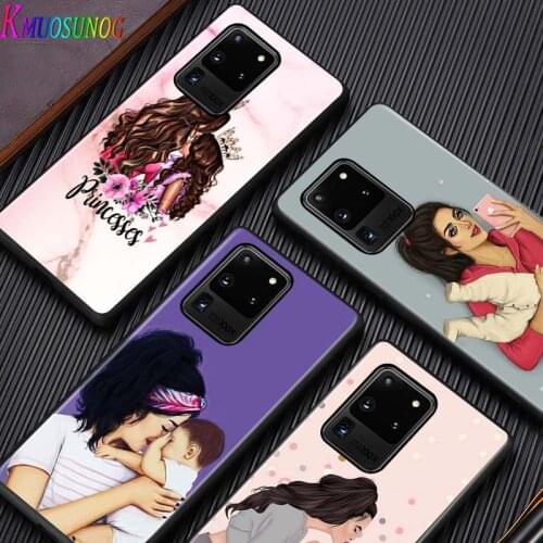 Hot Mom baby for Samsung Note 20 S20 FE Lite Ultra Plus A91 A81 A71 A51 A41 A31 A21 A11 A12 A42 A01 Phone Case
