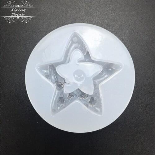 DIY Star Shaped Crystal Earring Pendant resin silicone mold soft candy cake decoration tool hand craft epoxy resin jewelry mold