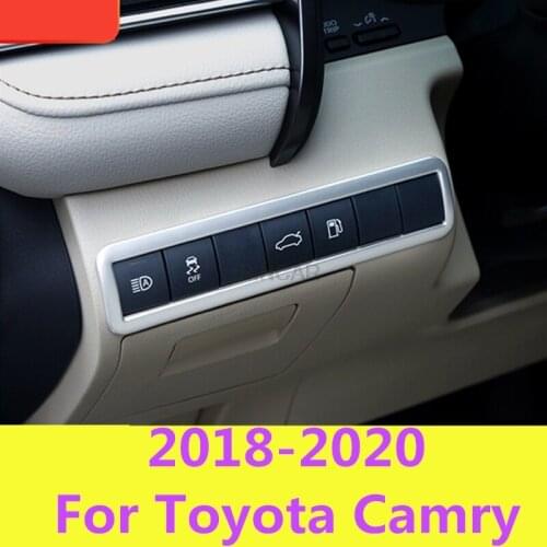 For Toyota Camry 8th Sedan 2018-2020 car styling Headlight adjustment sequins decorative frame Interior decoration car styling
