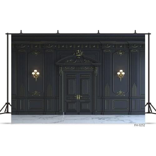 Dark Vintage Wall Marble Floor Gate Light Pattern Backdrop For Photo Studio Baby Portrait Newborn Pet Toy Background Photography