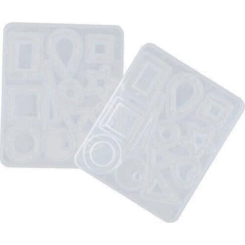 Hot Earrings Small Pendant Crystal Epoxy Mold Diy Earrings Epoxy Resin Silicone Mold