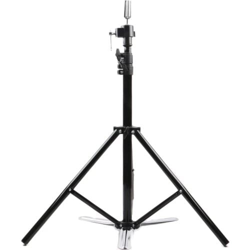 HARMONY 1 Piece LF-1055 Adjustable Black Iron Tripod with Pedal Training Mannequin Heads Floor Stand Holder Clamp