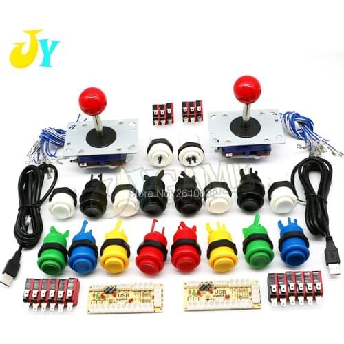Zero Delay Kit Arcade Joystick DIY HAPP Style Push Button 1P 2P Start Button PC Raspberry pi Arcade MAME Cabinet Parts